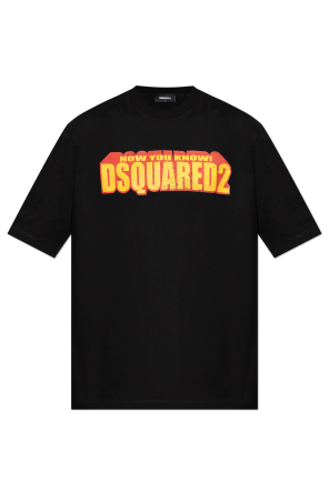 DSQUARED2 Ｔシャツ Dsquared2 men's cotton T-shirt with logo graphic